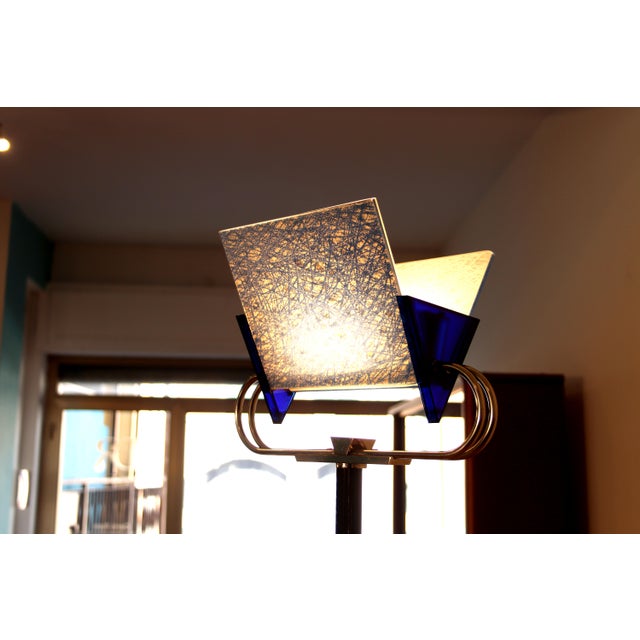 Glass Vintage Triana Floor Lamp by Perry King & Santiago Miranda for Arteluce, 1985 For Sale - Image 7 of 17