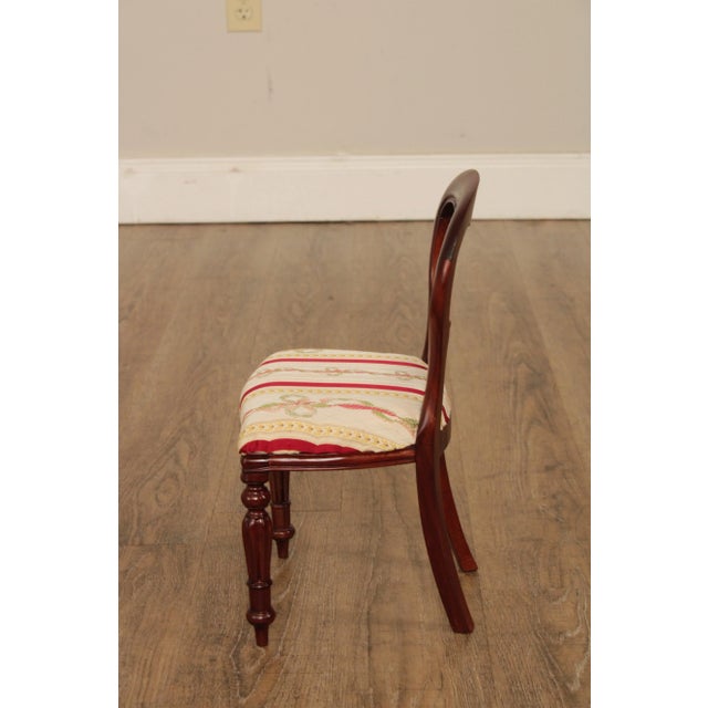 Late 20th Century Victorian Style Balloon Back Mahogany Children's or Doll Parlor Chair For Sale - Image 9 of 13
