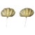 Shell Shaped Sconces in Gold Murano Glass by Murano for Murano, 2000, Set of 2 For Sale - Image 14 of 14