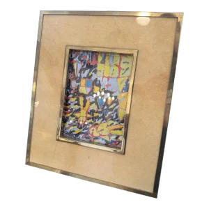 Rare Goatskin Picture Frame by Aldo Tura