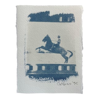 1995 Cyanotype “Equestrian #62925 - 1” by CKB For Sale