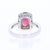 2020s Tourmaline Sapphire Diamond White Gold Cocktail Ring, Size 7 For Sale - Image 5 of 5