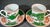 1970s 1970s Fitz & Floyd Dragon Crest Green Demitasse Cup & Saucer Sets- 4 Pieces For Sale - Image 5 of 9