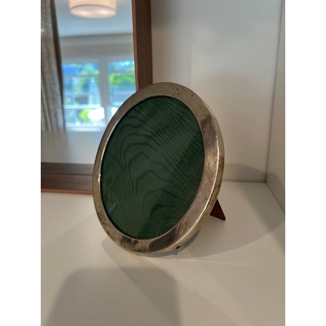 Antique 1926 Chester Sterling Silver Round Picture Frame For Sale In San Francisco - Image 6 of 6