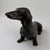 Late 20th Century Bronze Dachshund Sculpture – Long Body Dog Statue - 20"l For Sale - Image 4 of 10