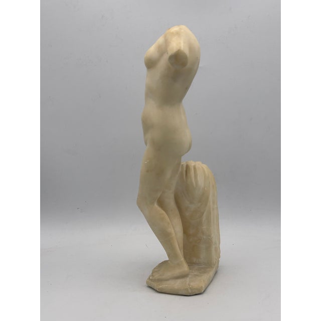 Early 20th-Century Grand Tour Italian Carved White Marble Statuette After the Venus of Cyrene For Sale - Image 4 of 18