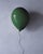 Modern Glossy Ceramic Balloon Wall Sculpture in Forest Green- Medium Size For Sale - Image 4 of 10