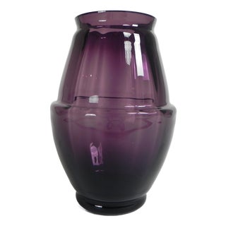 Art Deco Acorn Vase by Willem Jacob Rozendaal for Kristalunie Maastricht, 1931 For Sale