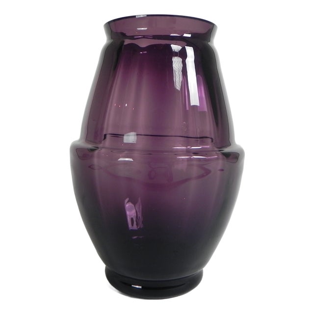 Art Deco Acorn Vase by Willem Jacob Rozendaal for Kristalunie Maastricht, 1931 For Sale