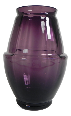 Art Deco Acorn Vase by Willem Jacob Rozendaal for Kristalunie Maastricht, 1931