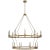 Launceton XXL Two Tiered Chandelier in Antique-Burnished Brass Designer: Chapman & Myers Canopy: 6" Round Mounting: Chain...