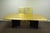 Remarkable, high quality, custom made extension dining or conference table with two 18" leaves in the manner of Maison...