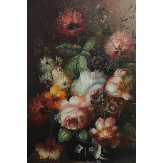 Artist Signed Framed Still Life Oil Paint on Canvas For Sale - Image 11 of 16