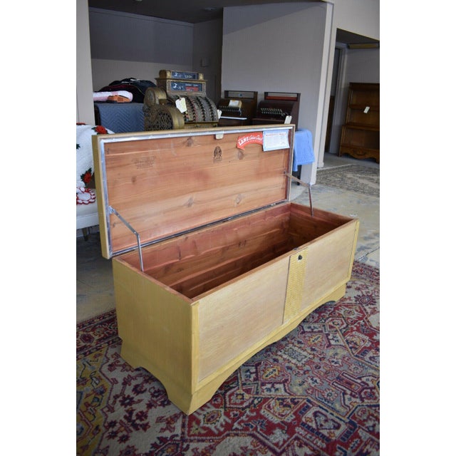 1953 Mid Century Lane Blonde Blanket Cedar Chest Chairish