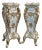 Late 20thC Italian Baroque Cream Gold Pedestals Pair For Sale