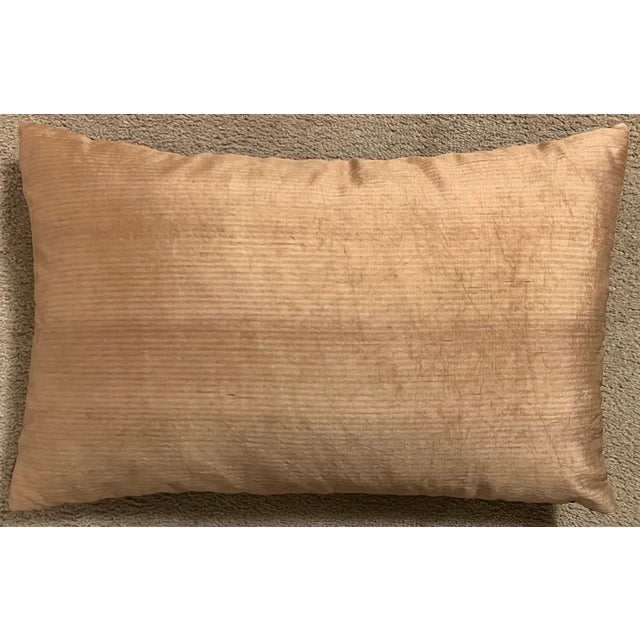 Green Antique 18th Century French Aubusson Verdure Tapestry Pillow For Sale - Image 8 of 10