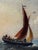 Wood Nautical Georgian Seascape Oil Painting French Fishing Boat Heading Out Brisk Winds For Sale - Image 7 of 11