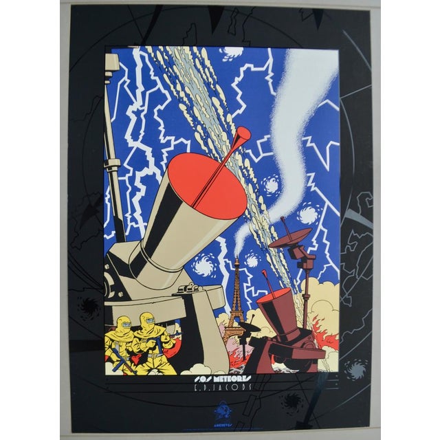 Edgar P. Jacobs Blake and Mortimer: SOS Meteors, 1992 Screen printing passage 10 color passages was carried out in 1992 by...