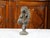 Verdigris Midcentury Italian Cast Bronze Sculpture of a Ram's Head on Base For Sale - Image 8 of 10