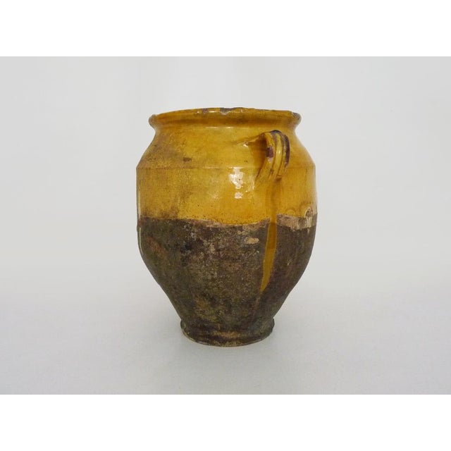 Antique Glazed Yellow Preserve Jar, 1800s For Sale - Image 4 of 7