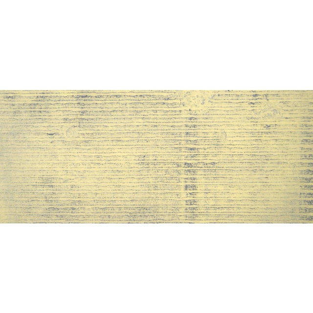 Yellow Not Quite Green - Minimalist Transfer Monotype in Oil by Heather Speck For Sale - Image 8 of 9