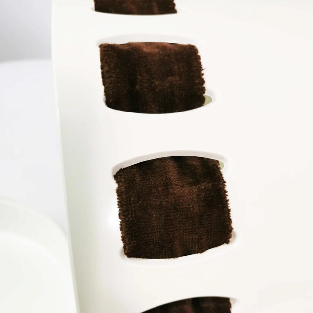 White Stool with Storage Space from Emsa, Germany, 1960s For Sale - Image 8 of 12