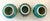 Turquoise Chinese Miniature Lidded Temple Jars - A Set of 3 For Sale - Image 8 of 9