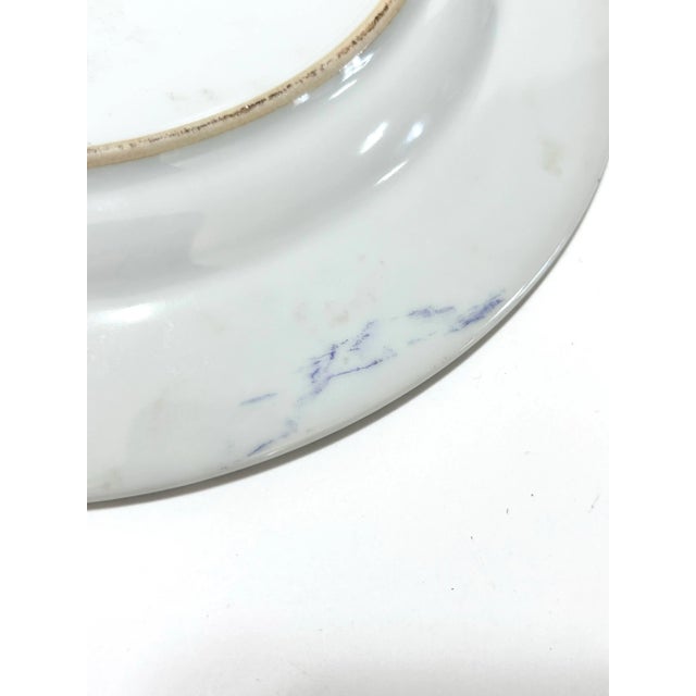 1970s Chinese Mun Shou Longevity Plate Famille Rose Chinoiserie Porcelain For Sale In Louisville - Image 6 of 8