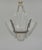 Ejg French Art Deco Nickel Bronze 4-Slip Shade Basket Chandelier - 1930s For Sale - Image 6 of 11