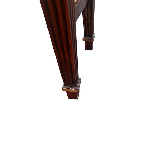 Late 20th Century Hickory White Greek Key Console For Sale - Image 13 of 18