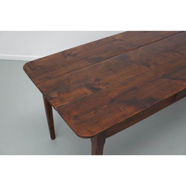 19th Century French Rustic Farmhouse Dining Table For Sale - Image 13 of 14