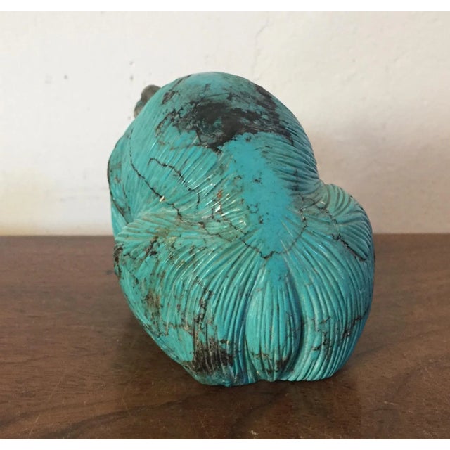Native American Indian Zuni Carved Turquoise Fetish Figure