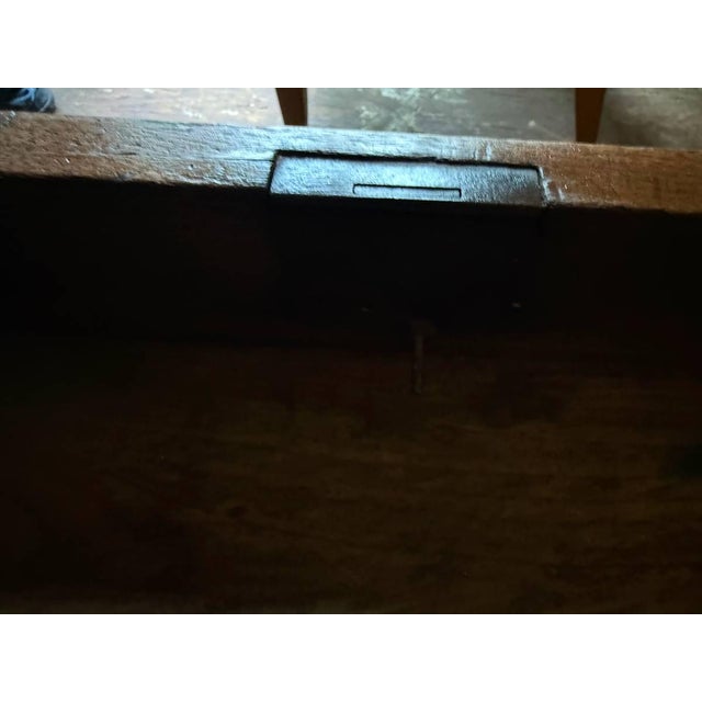 Antique Victorian Style Burled Wood Inlaid Walnut Single Drawer Side Hall Table For Sale - Image 10 of 17