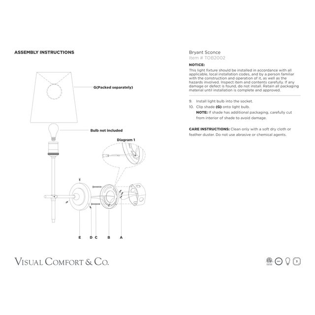 Visual Comfort Thomas O'Brien for Visual Comfort Signature Bryant Sconce in Bronze with Linen Shade with Black tape For Sale - Image 4 of 4