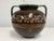 Hungarian Folk Art Double-Handled Pottery Vessel, Vintage For Sale - Image 4 of 12