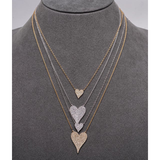 Metal Rocks With Soul Yellow Gold Baby Heart Necklace For Sale - Image 7 of 11