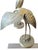 Vintage Brass Crane Sculptures Pair Coastal Palm Beach Style After Maitland Smith 12" Tall For Sale - Image 12 of 12
