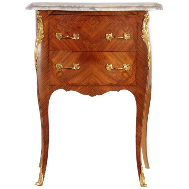 Baroque Antique Small Rococo Chest of Drawers, 1940 For Sale - Image 3 of 18