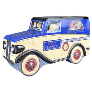 Vintage Danish Biscuit Tin from Royal Dansk For Sale