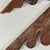 Vintage Pair of Salvaged Western Native Design Wood Elements With Remnant Paint For Sale - Image 10 of 15