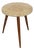 1950s Tacke Stool, Round, Wood, 3 Legs, Beige For Sale
