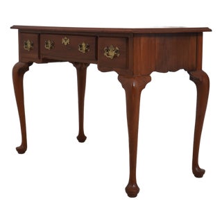 Henkel Harris Queen Anne Cherry Vanity or Desk For Sale