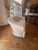 Baker Furniture Company Baker Hollywood Regency Suite C1990: Tufted Chesterfield Sofa, Tufted Barrel Club Chair, Rolled-Arm Club Chair For Sale - Image 4 of 16