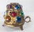 19th Century Aesthetic Movement Gilt Brass and Jeweled Candle Fairy Lamp, English or American For Sale In New York - Image 6 of 12