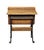Antique Oak & Iron Childrens School Row Seat & Desk Combo For Sale - Image 9 of 9