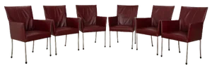 Arc-E Leather Chairs by Bert Plantagie, Set of 6
