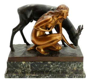 Erich Schmidt-Kestner, The Feeding, 1915, Bronze