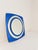 Vintage Italian Space Age Wall Mirror in Cobalt Blue Beveled and Mirrored Glass, 1970s For Sale - Image 3 of 13