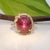 2020s 12Ct Star Ruby Ring With Earth-Mined Diamond Accents in Solid 14k Gold, 13x11mm, Size 6.75 For Sale - Image 5 of 9