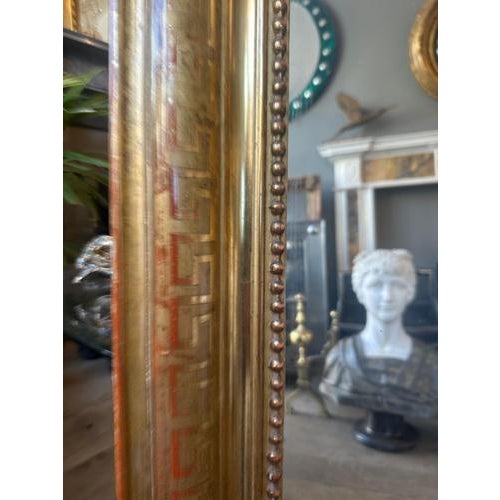 Mid 19th Century Large Antique French Louis Philippe Gilt Domed Top Mirror, 1840 For Sale - Image 5 of 13
